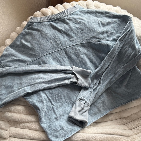 Universal Thread Light Blue Long Sleeve Henley - Picture 3 of 3